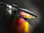Blinker Micro Rhombus DF, schwarz hinten links